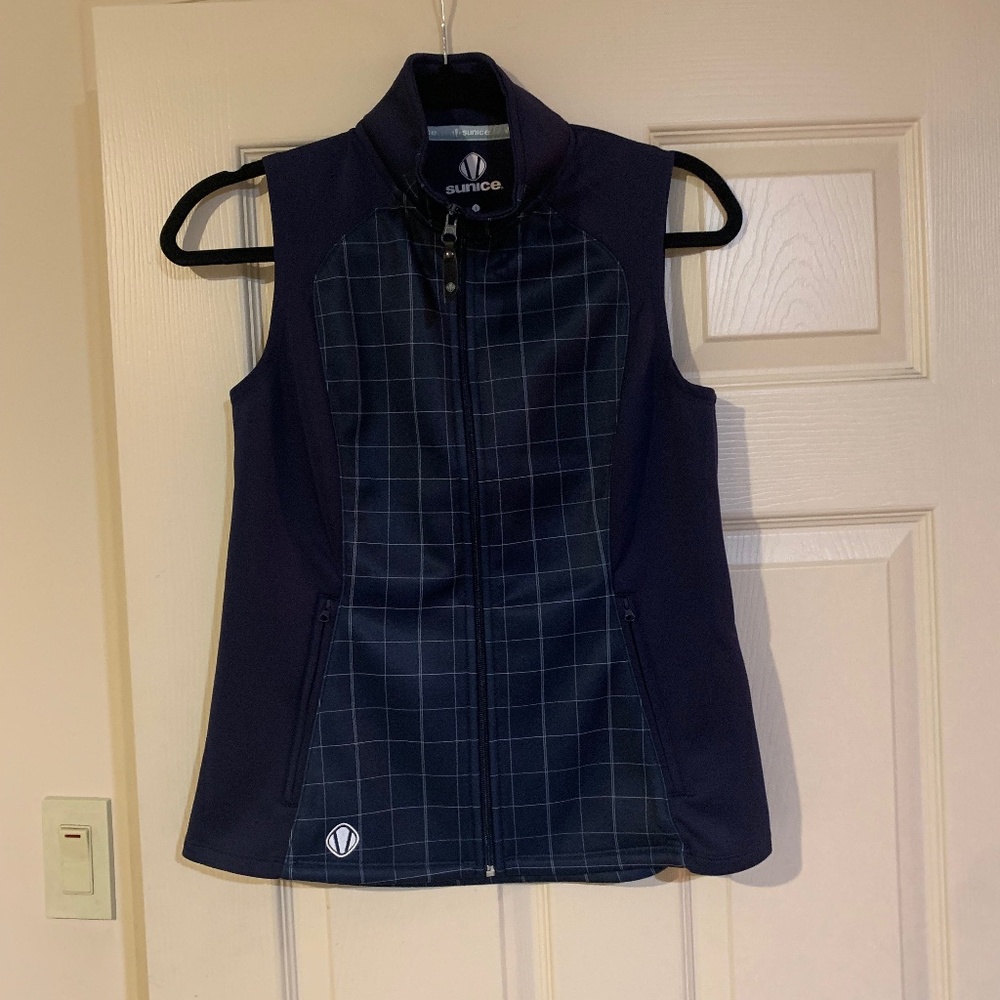 Sunice Navy Blue/White Vest sz S